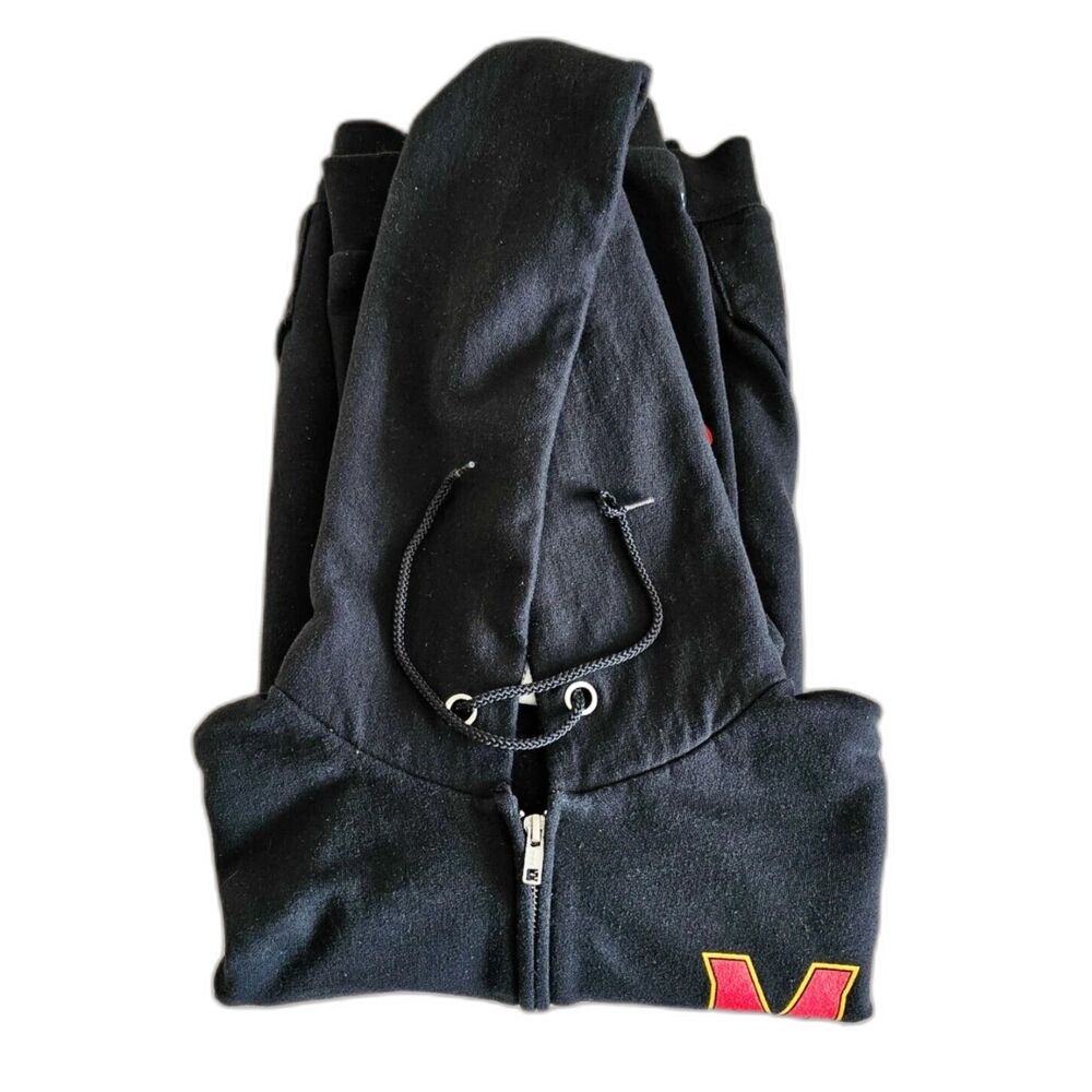 Champion Maryland Terrapins Full Zip Hoodie Men’s Large Black Powerblend NWOT - Picture 9 of 9
